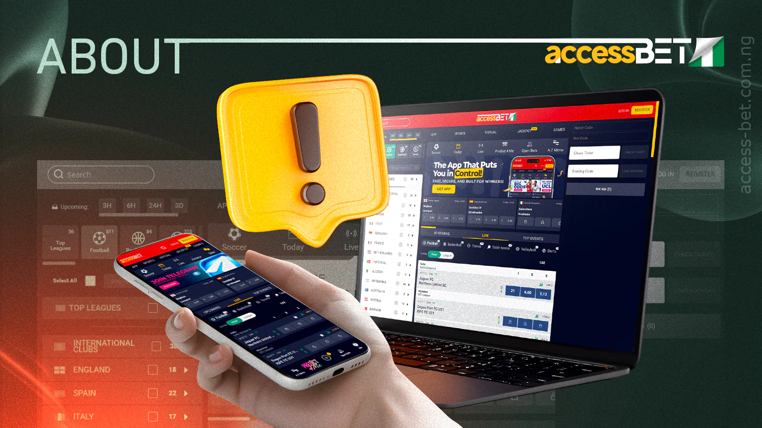 AccessBet is a sports betting and casino site