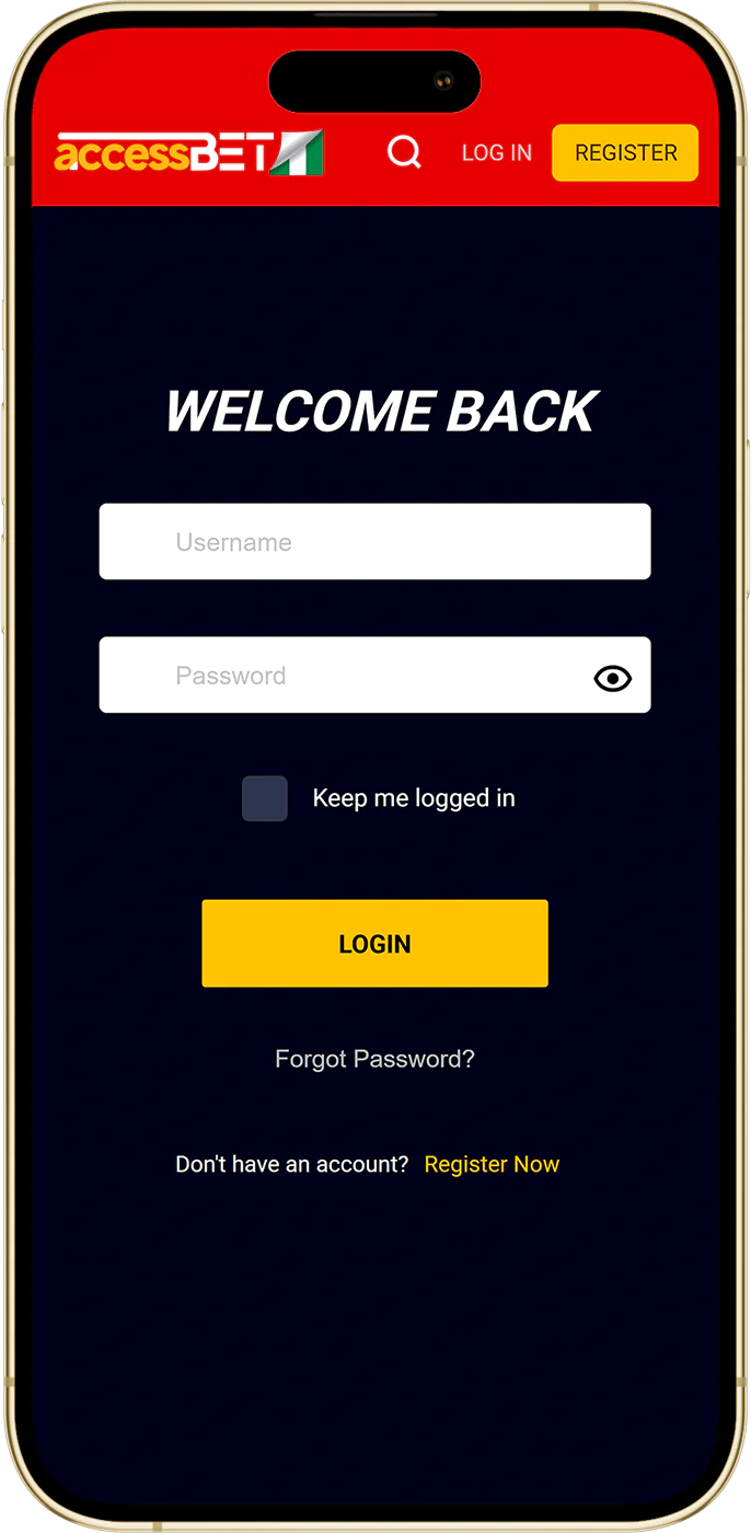 Accessing the AccessBet mobile app
