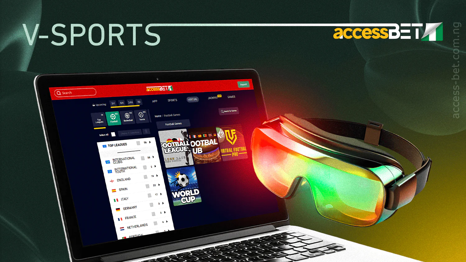 Access Bet's virtual sports allows you to enjoy sports at any time